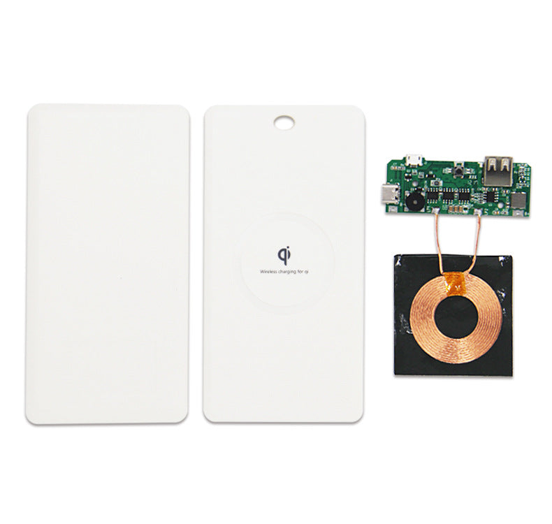 DIY Qi Wireless Charger 6000mAh Power Bank Case Battery Box Kits for Smartphone