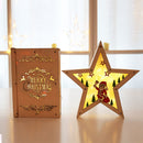 LED Light Christmas Decorations Wooden Desk Ornaments