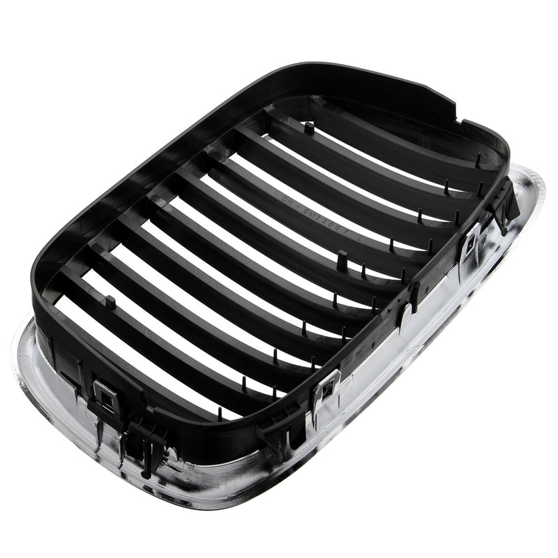 Chrome Black Front Grille Grill For BMW E39 5 Series 525 530 535 540 M5 1995-2004