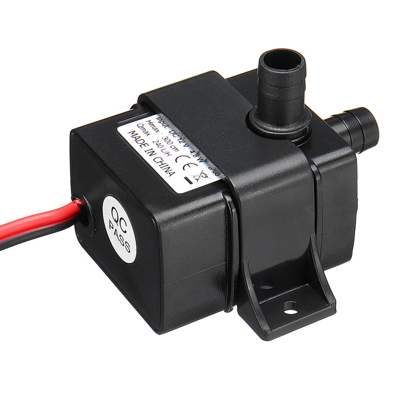 DC 12V 3M Micro Electric Brushless Water Pump Submersible Pumping for Aquarium Fish Fountain 240L/H
