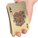 Gold Plated Poker Playing Cards With Wooden Box For Party Casino Christmas