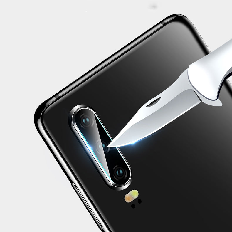 Cafele 2PCS Diamand Anti-scratch HD Clear Tempered Glass Phone Camera Lens Protector for Huawei P30