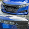 1 Set Gloss Black Car Front Bumper Grille Stickers Trim for Honda Accord 2018-2019