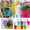 10Pcs Iron Metal Hanging Flower Pot Balcony Plant Garden Planter Home Decorations
