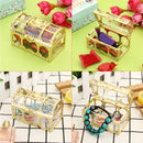 Treasure Chest Jewelry Box Crystal Gem Storage Organizer Mini Case Birthday Gifts