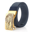 ENNIU 125cm Men Nylon Vintage Belt Automatic Buckle Quick Release Tactical Belts Leisure Waistband