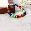8mm Colorful Balance Beads Balls Yoga Reiki Prayer Gemstone Chakra Heart Bracelet Gift for Women