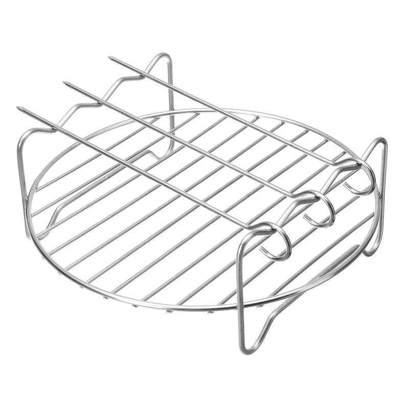 AU 9 Pcs 7inch Air Fryer Accessories Set Cake Pizza BBQ Roast Barbecue Baking Pan