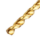 Drillpro 13Pcs Titanium Coated M42 Twist Drill Bit 8% High Cobalt HSS Drill Bit Set Industrial Grade 1.5-6.5mm for Stainless Steel Metal Wood