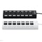 7 Port USB 2.0 HUB Splitter Switch Battery Box For LEGO LED Light Installing