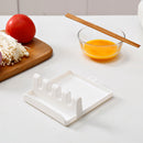 Practical Kitchen Silicone Heat Resistant Spoon Rest Utensil Spatula Holder Tool