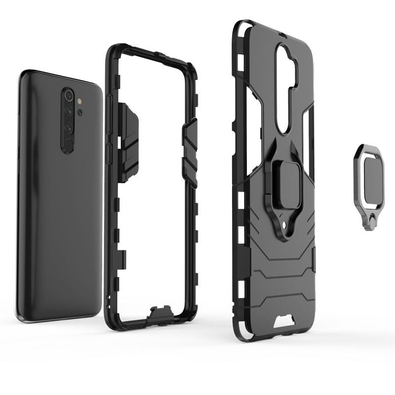 Bakeey Armor Magnetic Card Holder Shockproof Protective Case For Xiaomi Redmi Note 8 PRO