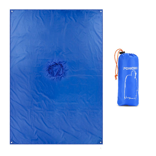 KCASA KC-RC042 3 in 1 Travel Waterproof Poncho Outdooors Rain Coat Shelter Camping Mat Backpack Cover