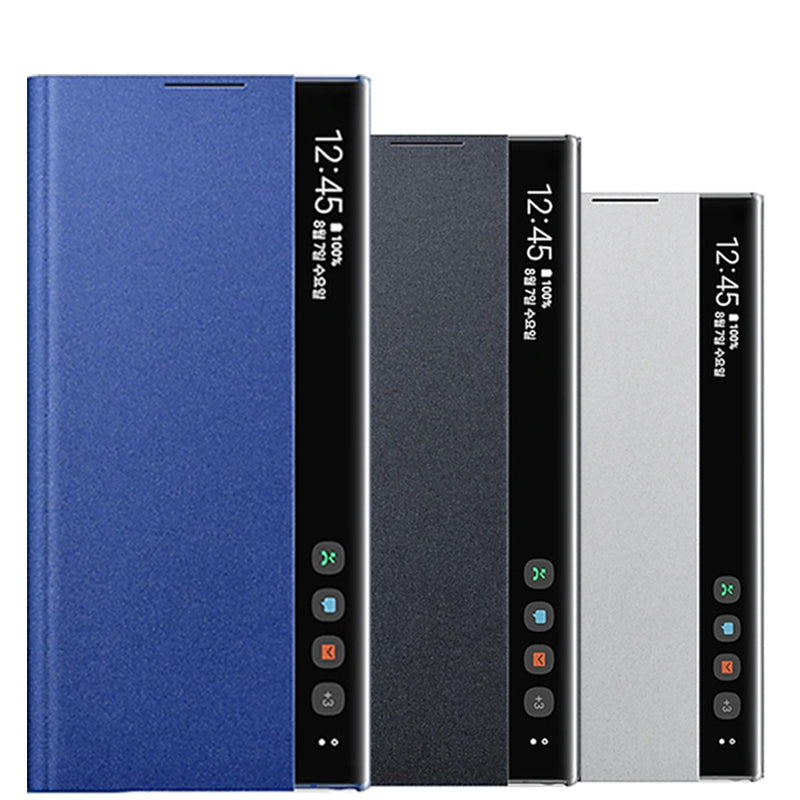 Bakeey Smart Sleep Window View Stand Flip PU Leather Protective Case for Samsung Galaxy Note 10 / Galaxy Note 10 5G