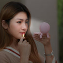 3 In 1 Mini LED Folding Make Up Mirror Portable Cartoon Rabbit Warm Hand Treasure USB Charging