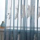 3/2/1.5/1M Embroidered Sheer Curtains for Living Room Feather Modern Design Bedroom Elegant Yarn Curtains Voile