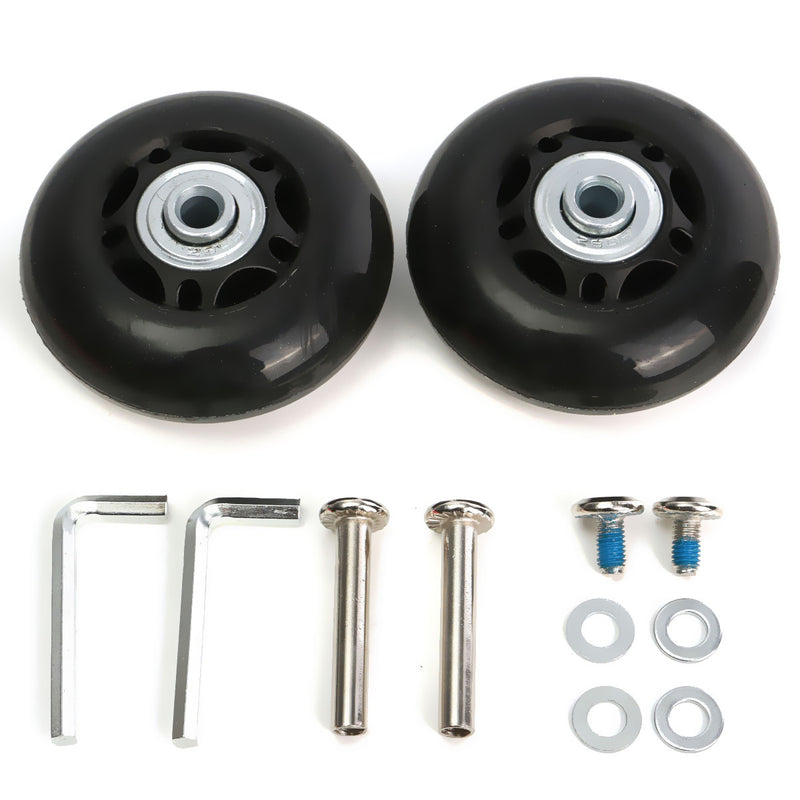 2pcs  Luggage Suitcase Replacement Wheels Axles Deluxe Repair 6328mm