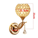 E27 Modern Crystal Wall Light Living Room Corridor Balcony Lamp 220V