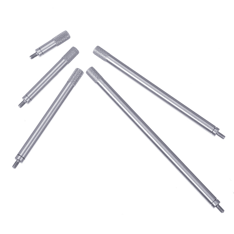 5 Pcs Dial Digital Indicator Depth Gauge Tool Interchangeable Extension Rod M2.5 20 40 60 80 100mm