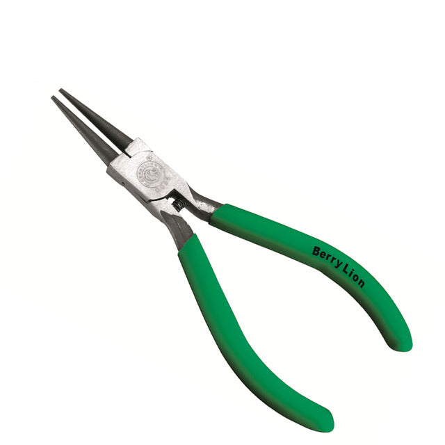 BERRYLION 5Inch 125mm Round Nose Pliers Wire Stripper Forceps Crimping Tool