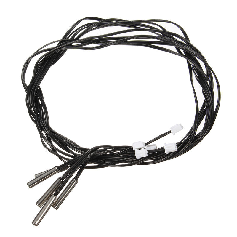 5Pcs 1m Waterproof NTC Temperature Sensor 10K 1% 3950 Accuracy Temperature Sensing Probe