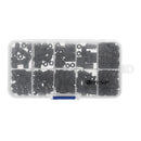 Suleve MXNH1 M2 M3 Nylon Screw Black Hex Screw Nut Nylon PCB Standoff Assortment Kit 600Pcs