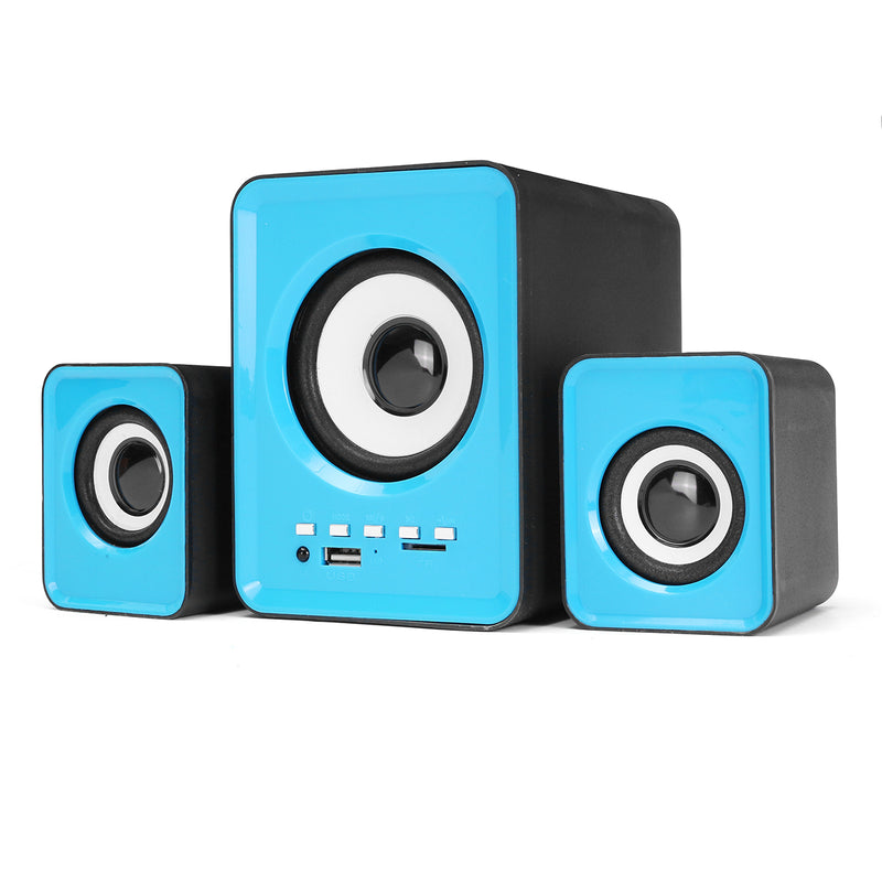 2.1 Computer Speaker Wireless bluetooth Speaker Support TF Card USB Power Stereo Subwoofer