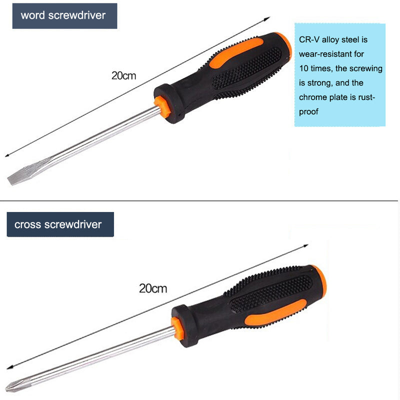 19 in 1 Precision Hardware Kit Household Hand Tool Set Screwdriver Wrench Hammer Plier Auto Repair Woodwork Tool