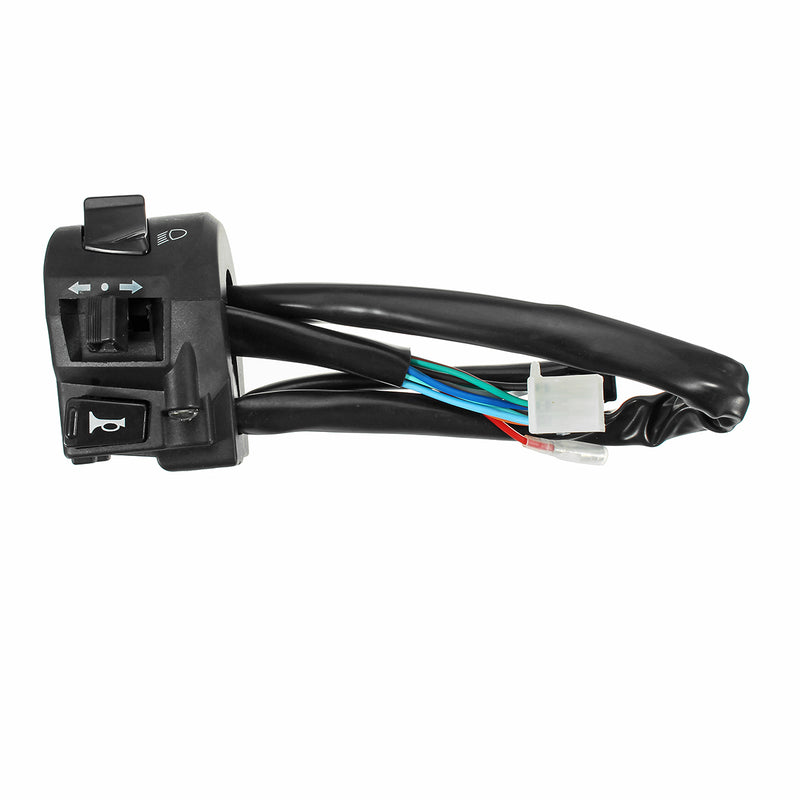 7/8inch 22mm Motorcycle Handlebar Turn Light Horn Hi/Lo Beam Switch Left Side