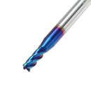 Drillpro 1/2/3/4mm Ball Nose 4 Flutes Milling Cutter R0.2-R1.0 Nano Blue Coating Carbide End Mill