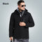 Man Electronic USB Heated Jacket Intelligent Heating Hooded Work Motorcycle Skiing Riding Coat