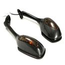 Pair LED Turn Signal Rear View Mirrors For Suzuki GSXR600 GSX-R 750 06-12 GSXR 1000