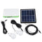 Solar Powered System Generator Panel Power Storage Charger Outdoor USB LED Bulb Lamp
