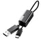 Baseus 2 in 1 TF Micro SD Card Reader OTG Adapter Type C Charging Data Cable for Smart Phone Tablet