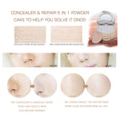 Music Flower 5 in 1 Concealing Shading Powder 24 Hours Long-lasting Mineral Magic with Mirror & Puff Women Make up