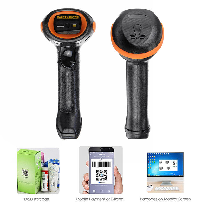 1D/2D Handheld Wired Laser Barcode Scanner Scan Reader Bar Code Scanner