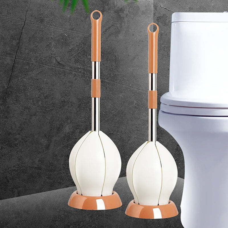 Toilet Brush Cleaning Tool Plastic Home Bathroom Washroom Standing Cleaning Holder Set
