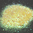 Yellow Glitter Powder Shining Iridescent Mixed Mermaid Luster Decoration Dust Eye Shadow