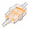5pcs 6mm Inline Fuel Oil Filter for Motorcycle Moped Scooter Dirt Bike Orange
