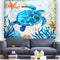 Retro Ocean Sea Animal Tapestry Mandala Hippie Wall Hanging Decor Bedspread