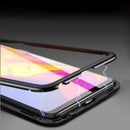 Bakeey 360 Magnetic Adsorption Metal Tempered Glass Flip Protective Case for OnePlus 6