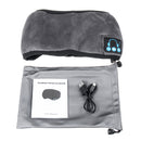 Wireless Bluetooth Eye Mask Headphone Earphone Sleeping Music Eye Shades Built-In Speakers Microphone for Home Travel