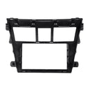 Car Stereo Panel Fascia 2 Din Silver Frame For Toyota Vios Yaris Sedan Belta
