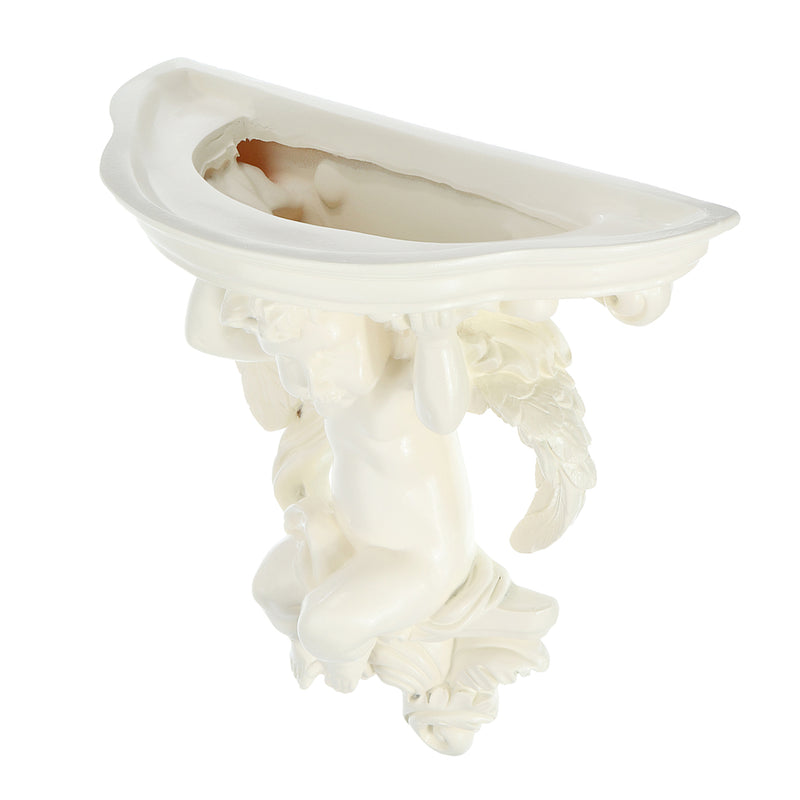 Wall Hanging Flower Pot Cupid Angel Plaster Corbel Rack Shelf Vase Rococo Art Decorations