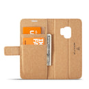 WHATIF Protective Case For Samsung Galaxy S9 Waterproof Kraft Paper Magnetic Detachable Wallet