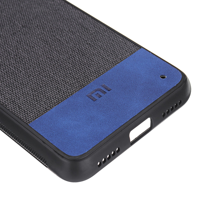 Bakeey Luxury Fabric Splice Soft Silicone Edge Shockproof Protective Case For Xiaomi Redmi 7A 5.45 inch