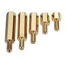 Suleve M3BH4 100Pcs M3 Male-Female Brass Hex Standoffs Support Spacer Pillar Screw for PCB Board