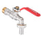 TMOK 1/2'' Lever Brass Single Cold Tap Washing Machine Faucet Adapter w/ Nozzle Male Thread for Garden Irrigation