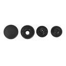8pcs/Set 15mm or 12.5mm Black Snap Fasteners Popper Press Stud Button With Fixing Kit