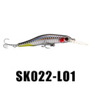SeaKnight SK022 1PC 9g 80mm 0-1.5m Depth Minnow Fishing Lure BKK Hooks Fishing Hard Baits
